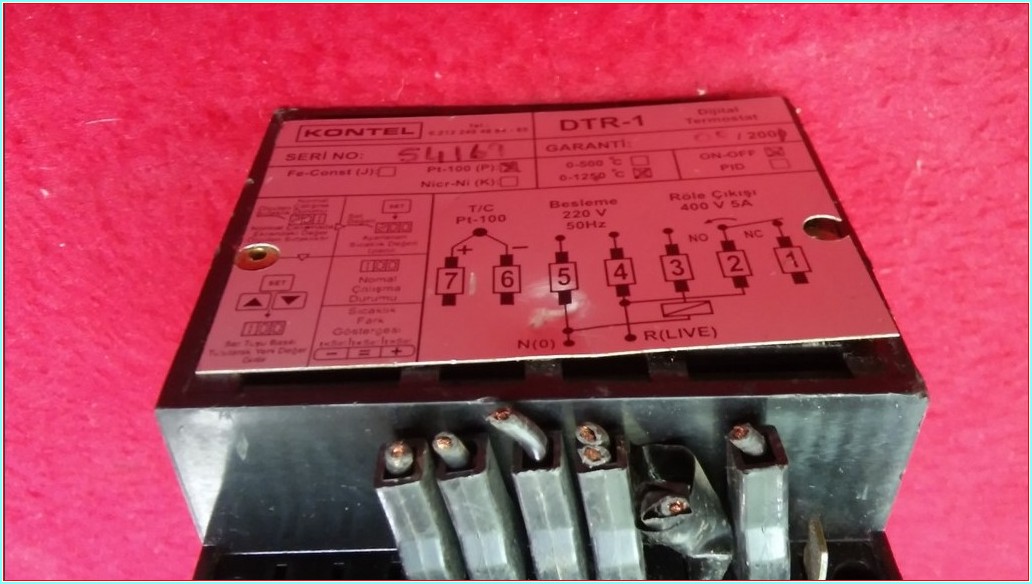 KONTEL DTR-1 DİGİTAL TEMPERATURE CONTROLLER ISI KONTROL